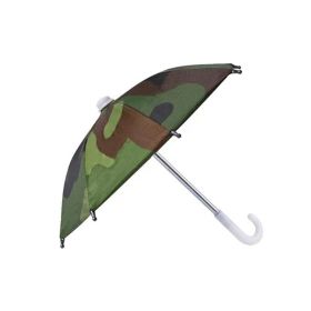 Motorcycle Bicycle Mobile Phone Holder Umbrella, Portable Waterproof Anti-permeability Mini Umbrella Smartphone Motorcycle Decoration Accessories (Color: Camouflage)