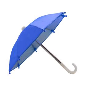Motorcycle Bicycle Mobile Phone Holder Umbrella, Portable Waterproof Anti-permeability Mini Umbrella Smartphone Motorcycle Decoration Accessories (Color: Blue)
