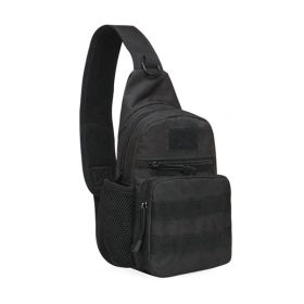Military Tactical Shoulder Bag; Trekking Chest Sling Bag; Nylon Backpack For Hiking Outdoor Hunting Camping Fishing (material: Nylon, Color: black)