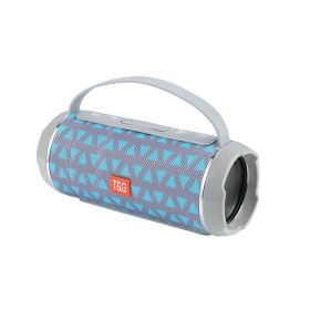 TG116C 40W TWS Outdoor Waterproof Portable High Power Bluetooth Speaker Wireless Sound Column Subwoofer Music Center 3D Stereo R (Color: Gray blue, Ships From: China)