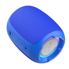 S53 Mini Bluetooth Speaker Portable Wireless Column Waterproof HIFI Lossless Sound Quality Stereo Subwoofer Loudspeaker (Color: S53-Blue, Ships From: China)