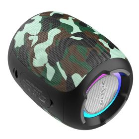 S53 Mini Bluetooth Speaker Portable Wireless Column Waterproof HIFI Lossless Sound Quality Stereo Subwoofer Loudspeaker (Color: S53-Camouflage, Ships From: China)