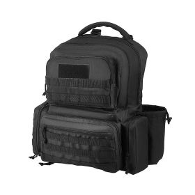 Tactical Gun Range Bag with Lockable Zipper for Outdoor Hunting (Color: black, Type: Storage Bag)